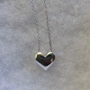 Silver heart pendant